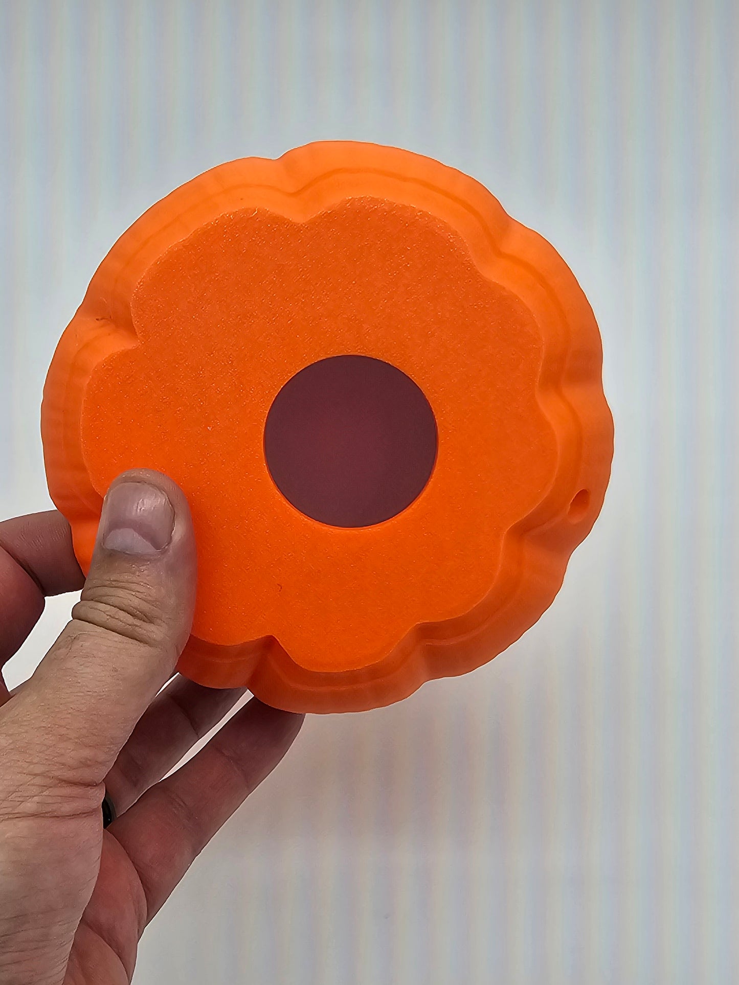 Glowgut Pumpkin Tea Light – Creepy Jack-o'-Lantern Light | 3D Printed Halloween Pumpkin Décor Centerpiece