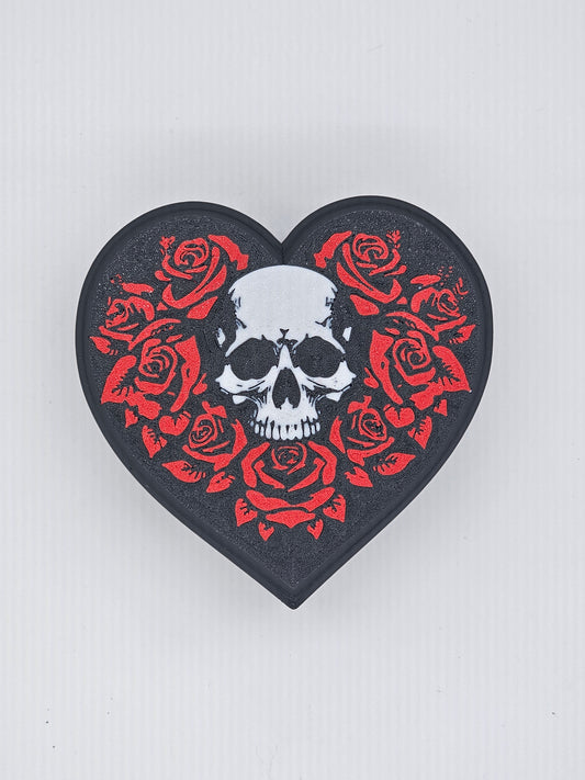 Heart Shaped Skull Box