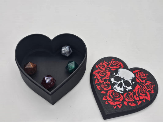 Heart Shaped Skull Box