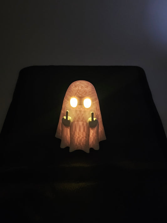 Cheeky Ghost With Tealight